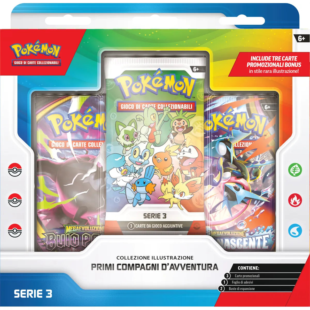 Pokémon collezione illustrazione primi compagni d’avventura – serie 3