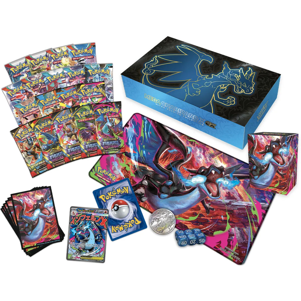 Pokémon collezione ultra premium mega charizard-ex