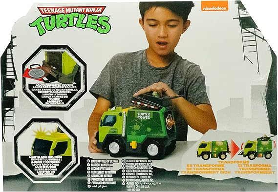 Nickelodeon TMNT Thrash N' Battle Camion della spazzatura Potere delle tartarughe