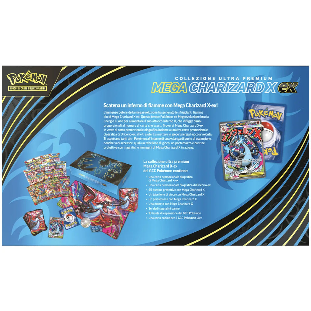 Pokémon collezione ultra premium mega charizard-ex